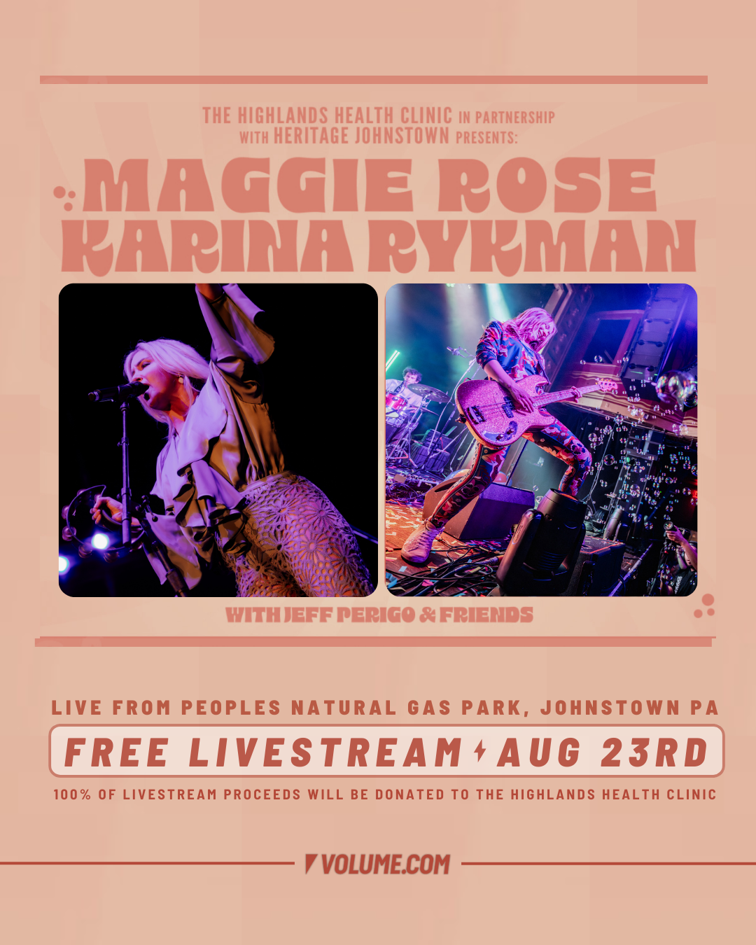 Maggie Rose & Karina Rykman with special guest Jeff Perigo & Friends poster image