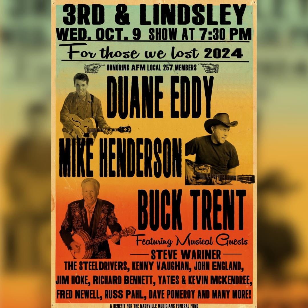 “For Those We Lost” 2024 Benefiting Nashville Musicians Funeral Benefit Fund feat Steve Wariner, The SteelDrivers Kenny Vaughan and many more! poster image