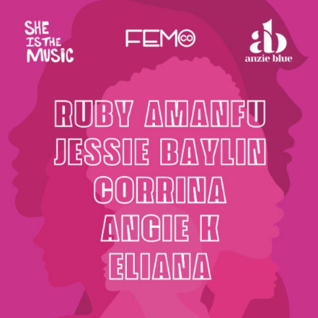 She is the Music + FEMCO poster image