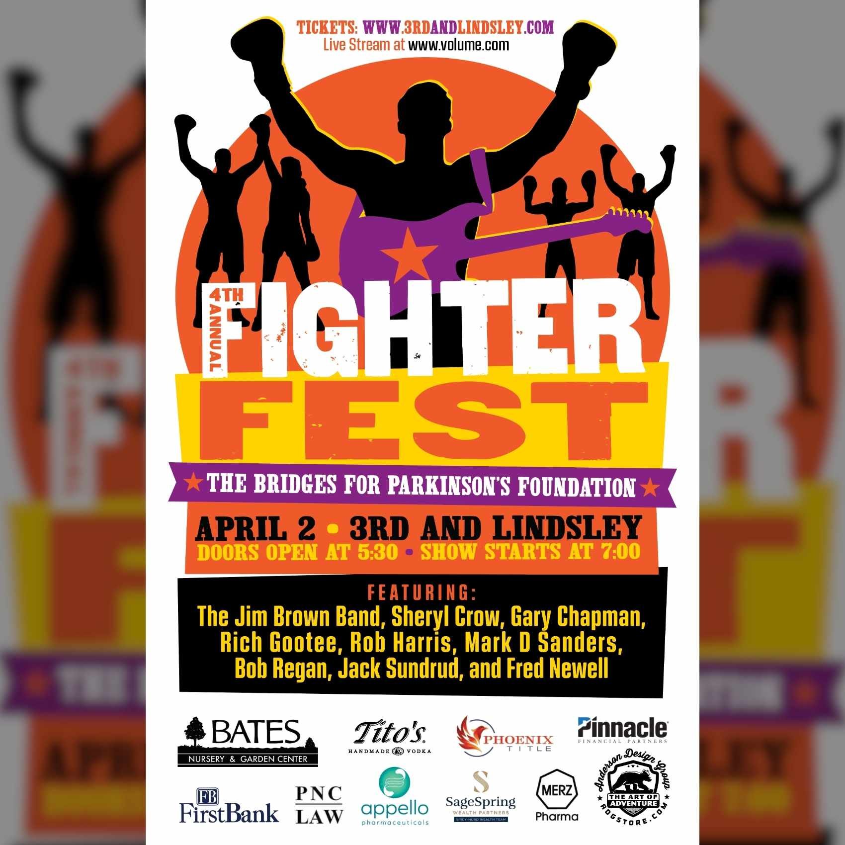 FIGHTER FEST benefit concert poster image