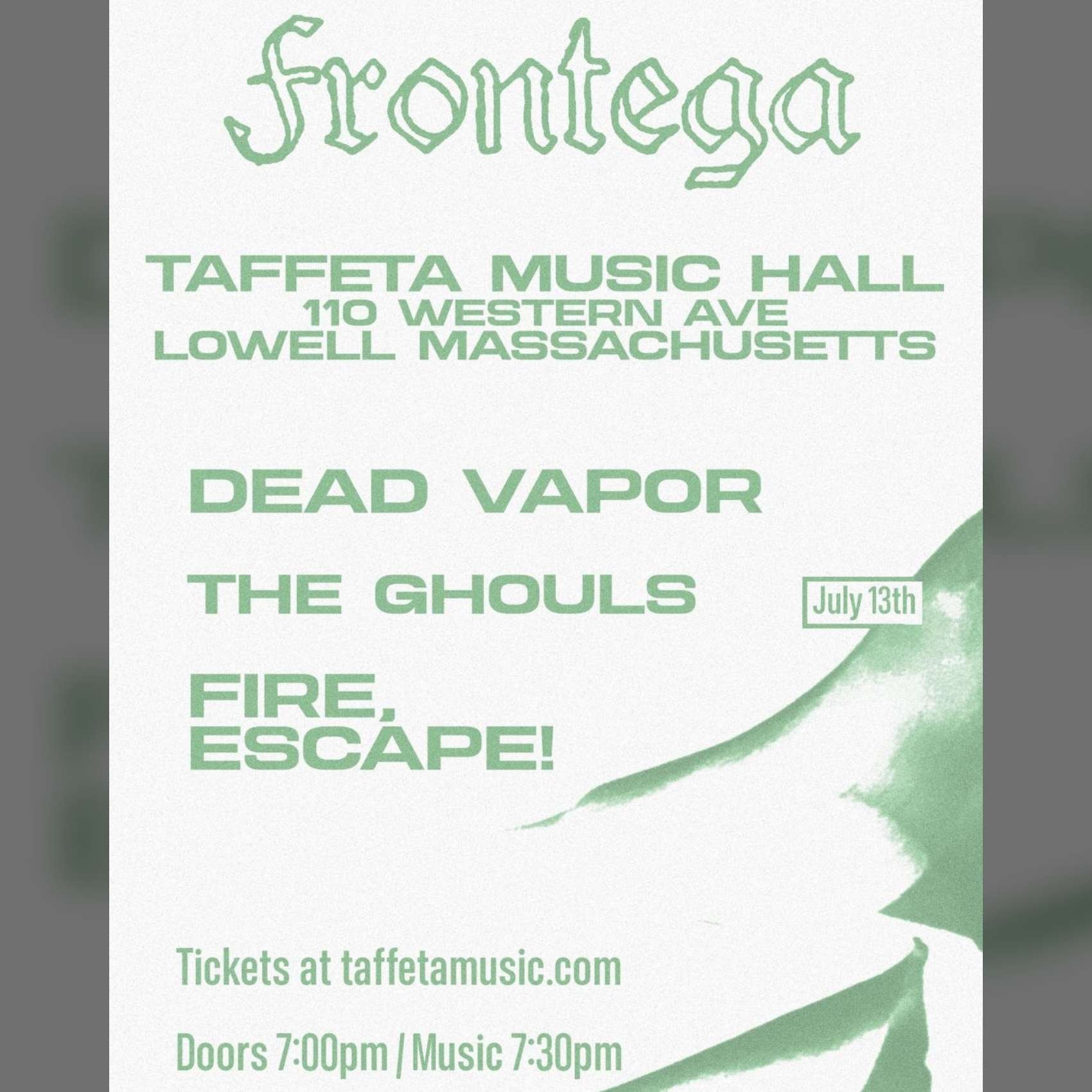 Frontega with Dead Vapor, The Ghouls, Fire, Escape! Live From Taffeta Music Hall poster image