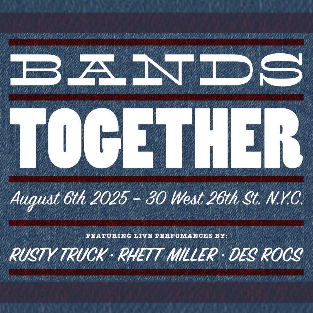 Hill Country Bands Together Benefit featuring Rusty Truck, Rhett Miller, and Des Rocs poster image
