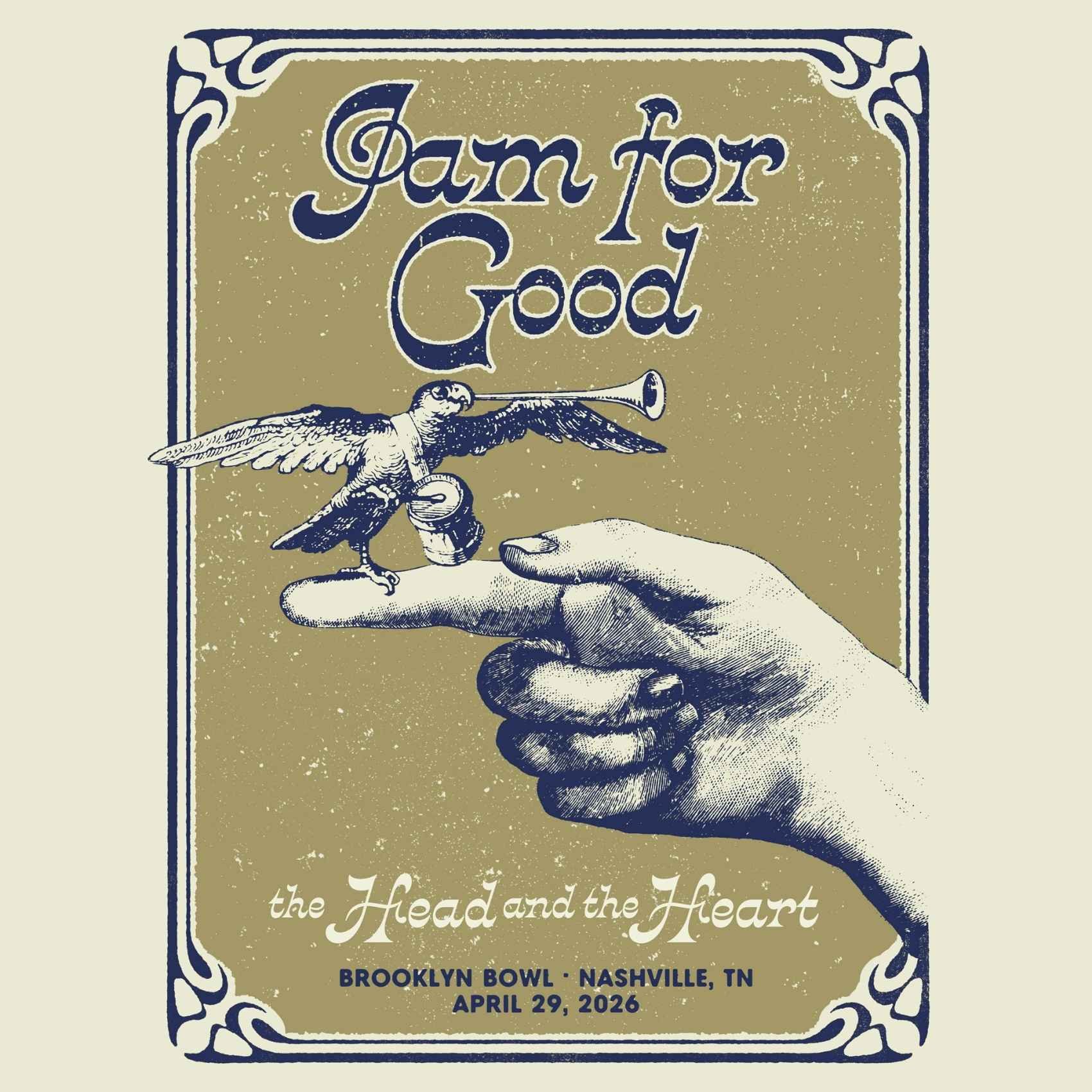 Jam for Good Presents The Head and The Heart at Brooklyn Bowl Nashville Livestream poster image