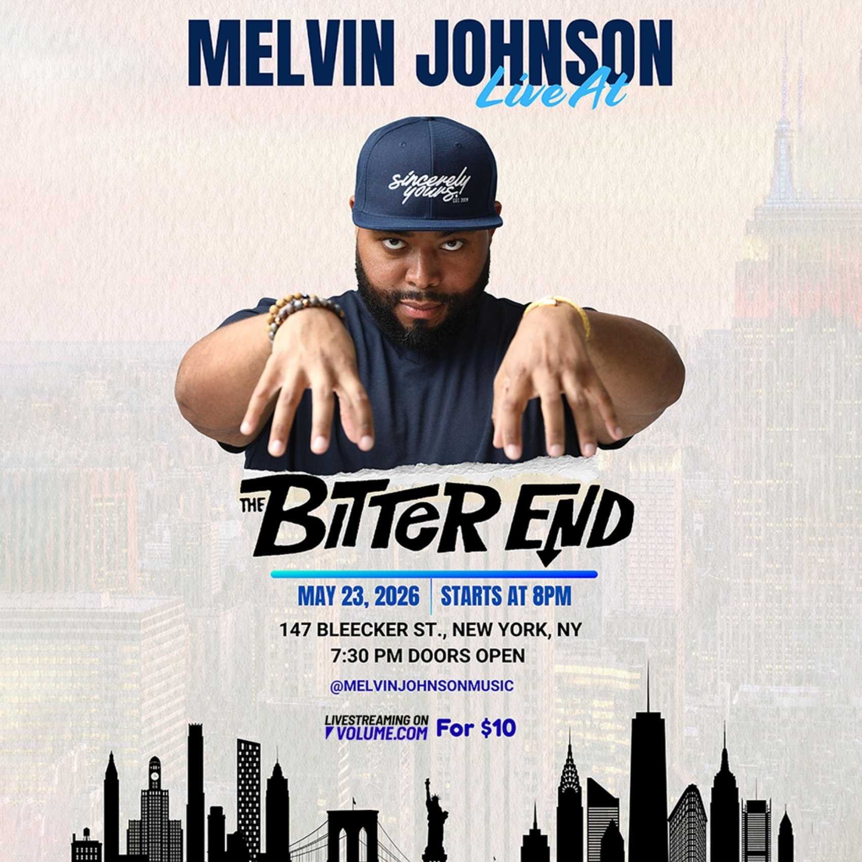 Melvin Johnson Live at The Bitter End poster image