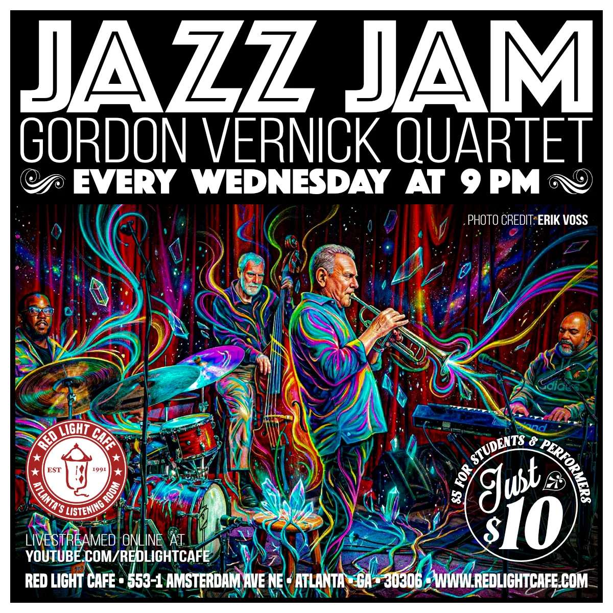 Wednesday Jazz Jam w/ the Gordon Vernick Quartet poster image