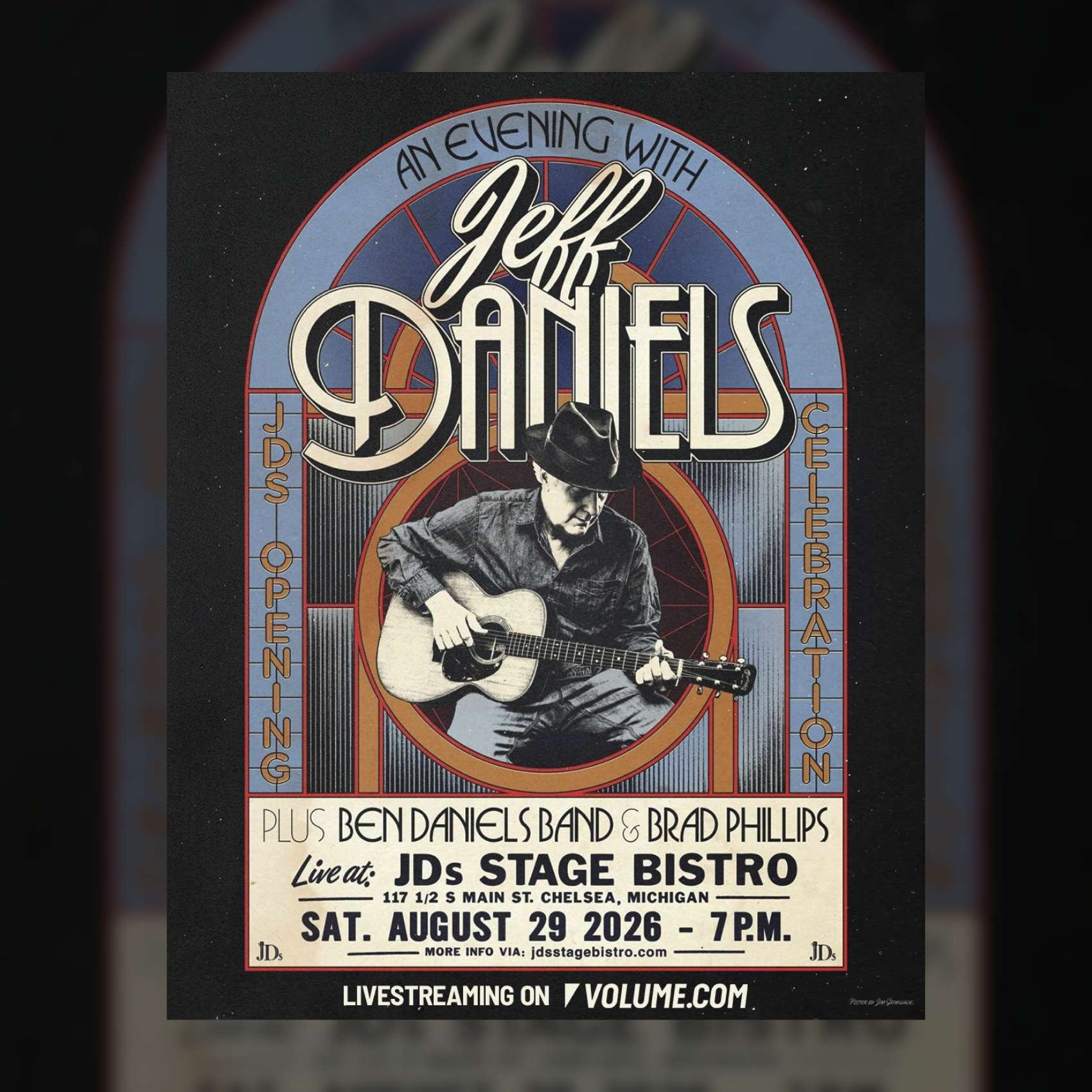 JDs Opening Celebration Featuring Jeff Daniels, Ben Daniels Band, and Brad Phillips poster image