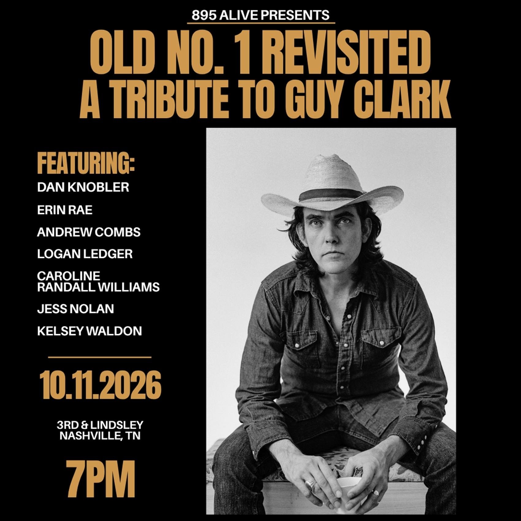 895 aLIVE Old No. 1 Revisited - A Tribute to Guy Clark poster image