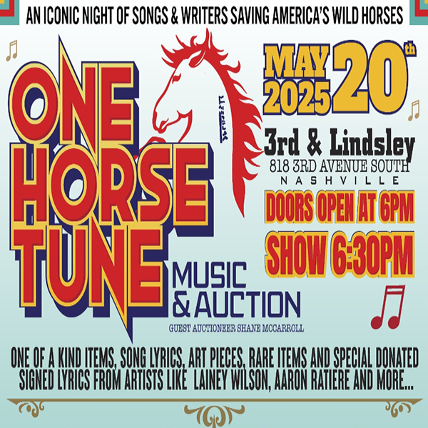 One Horse Tune - An Iconic Night of Songs & Writers Saving America's Wild Horses poster image