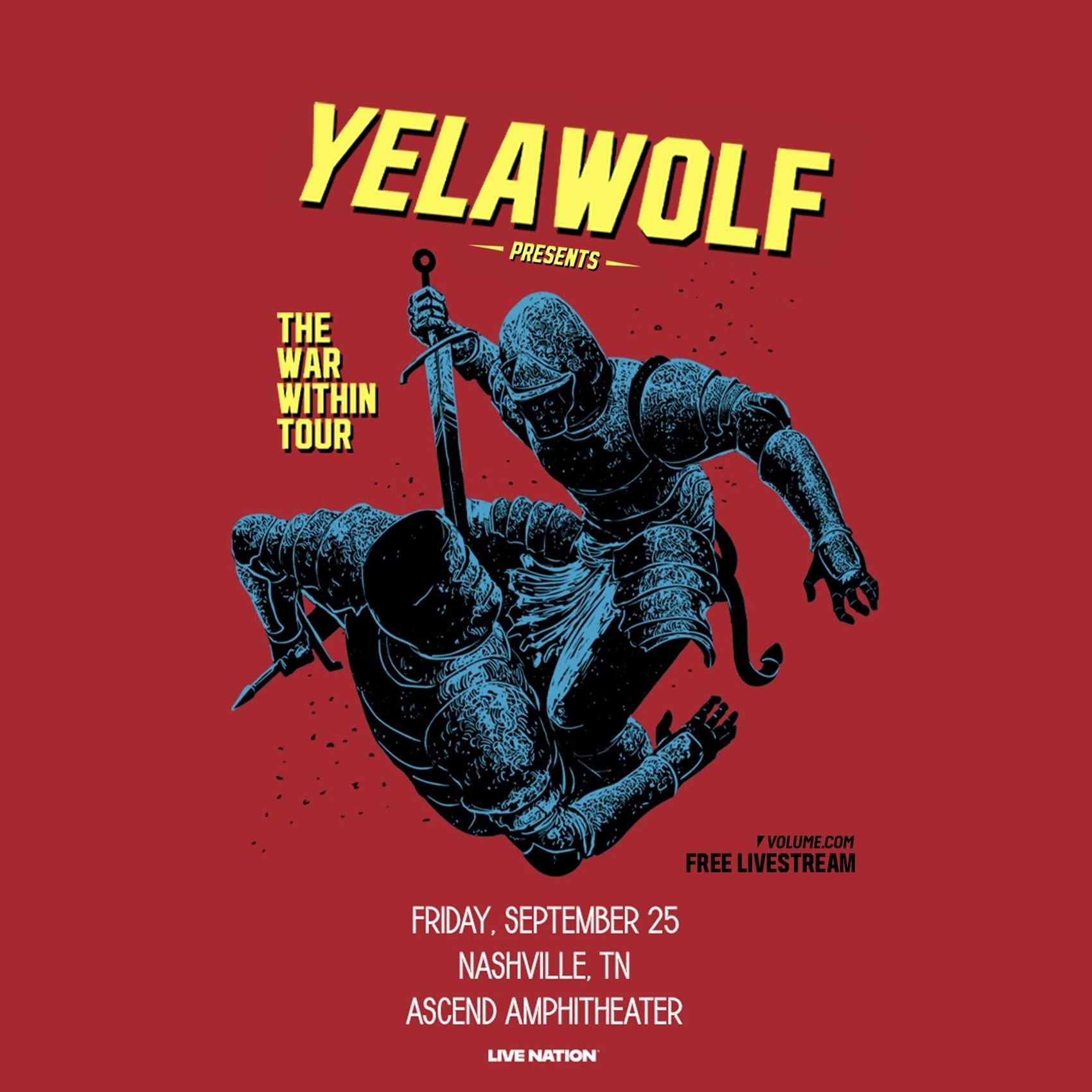 Yelawolf Free Livestream from The War Within Tour at Ascend Amphitheater poster image