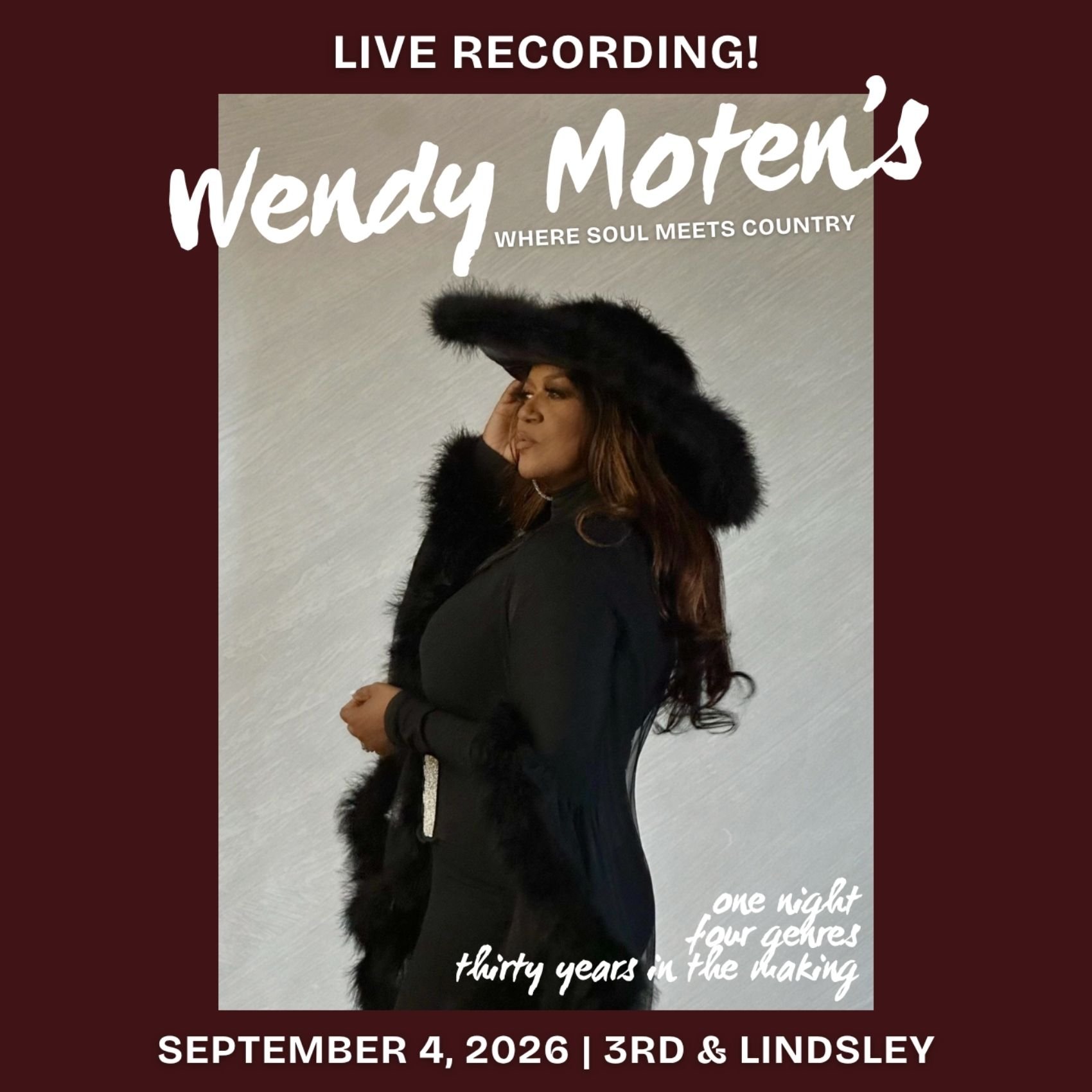 Wendy Moten, finalist from Season 21 of The Voice, LIVE from 3rd & Lindsley! poster image