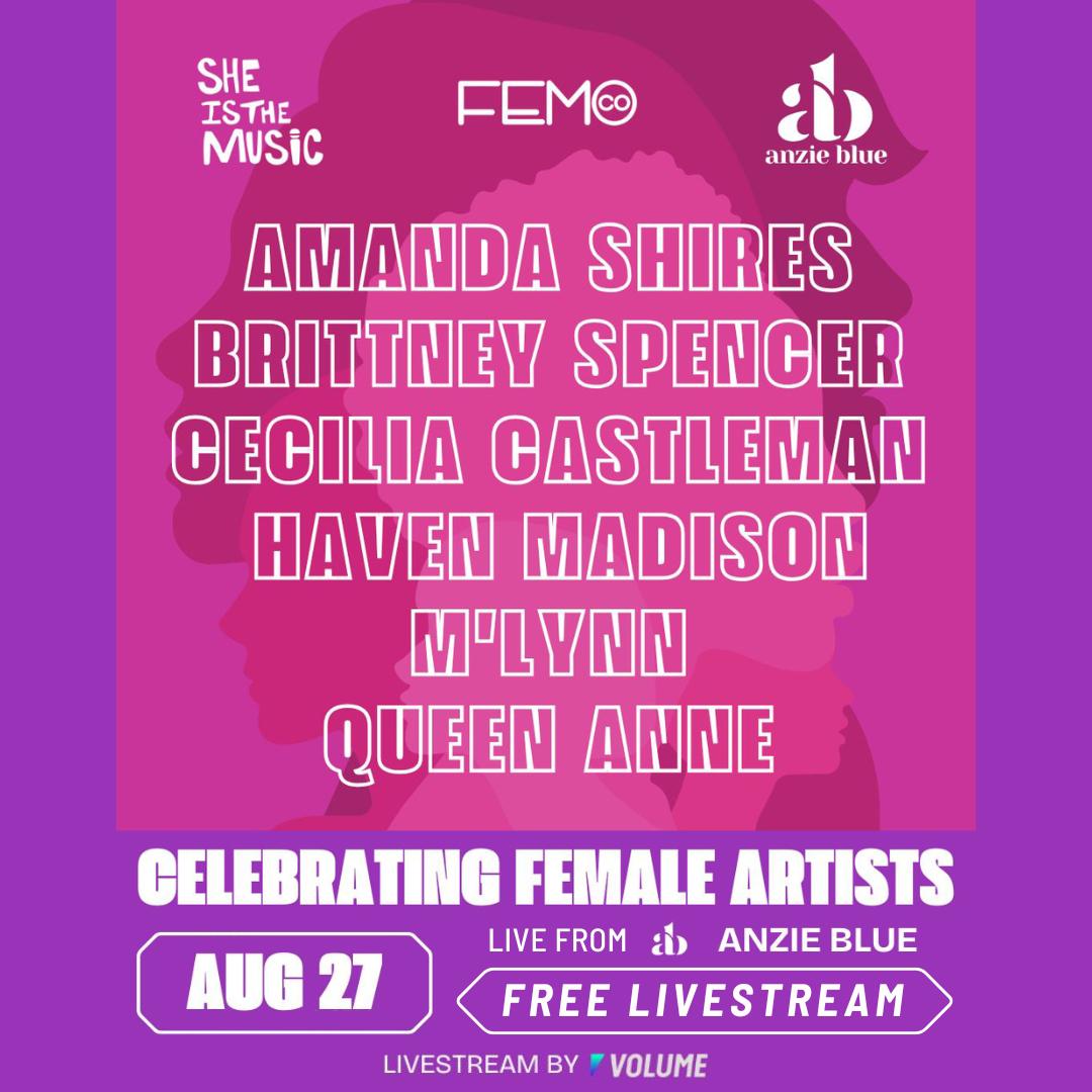 Amanda Shires, Brittney Spencer, Cecilia Castleman, Haven Madison, M’Lynn and Queen Anne Live from Anzie Blue poster image
