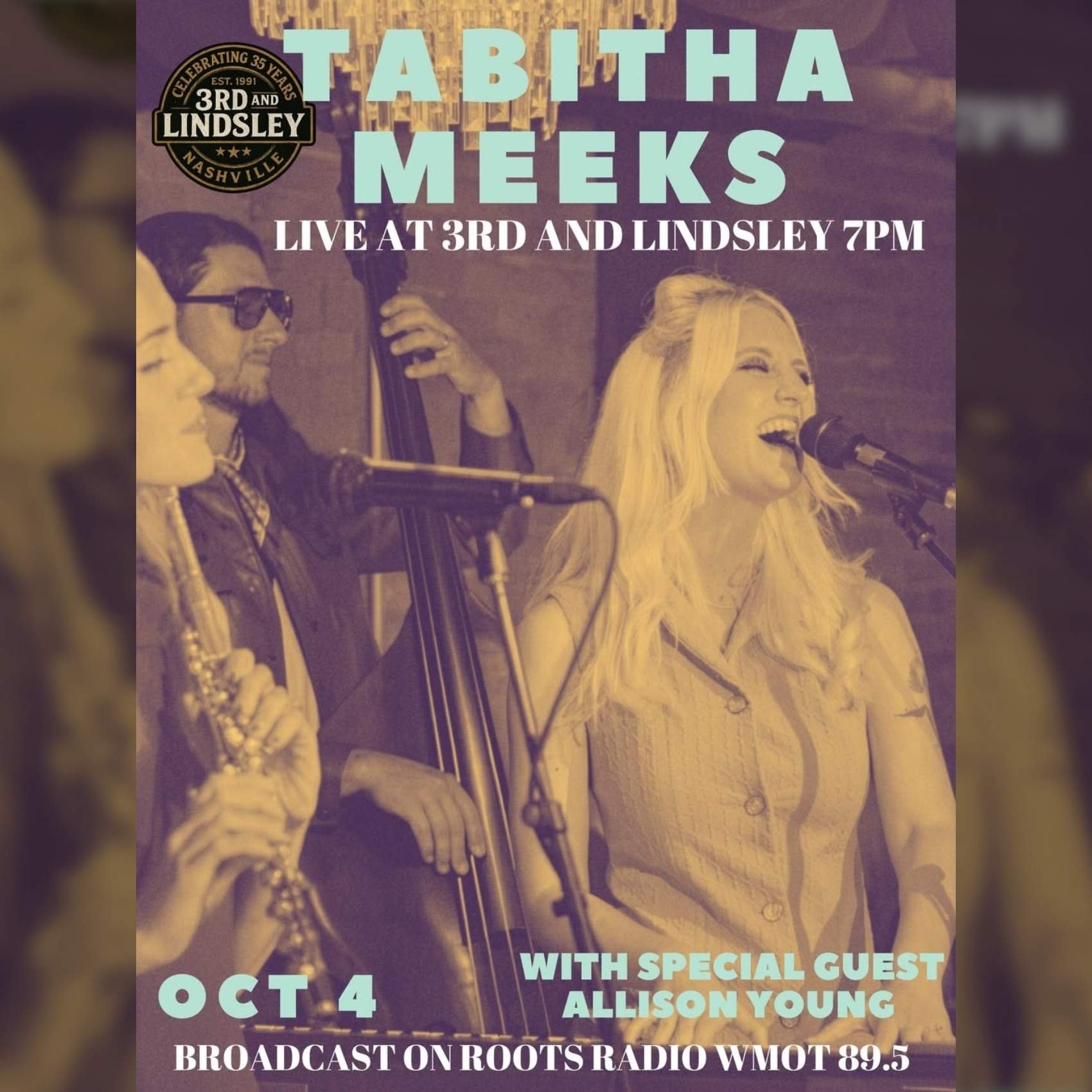 895 aLIVE Tabitha Meeks with special guest Allison Young poster image