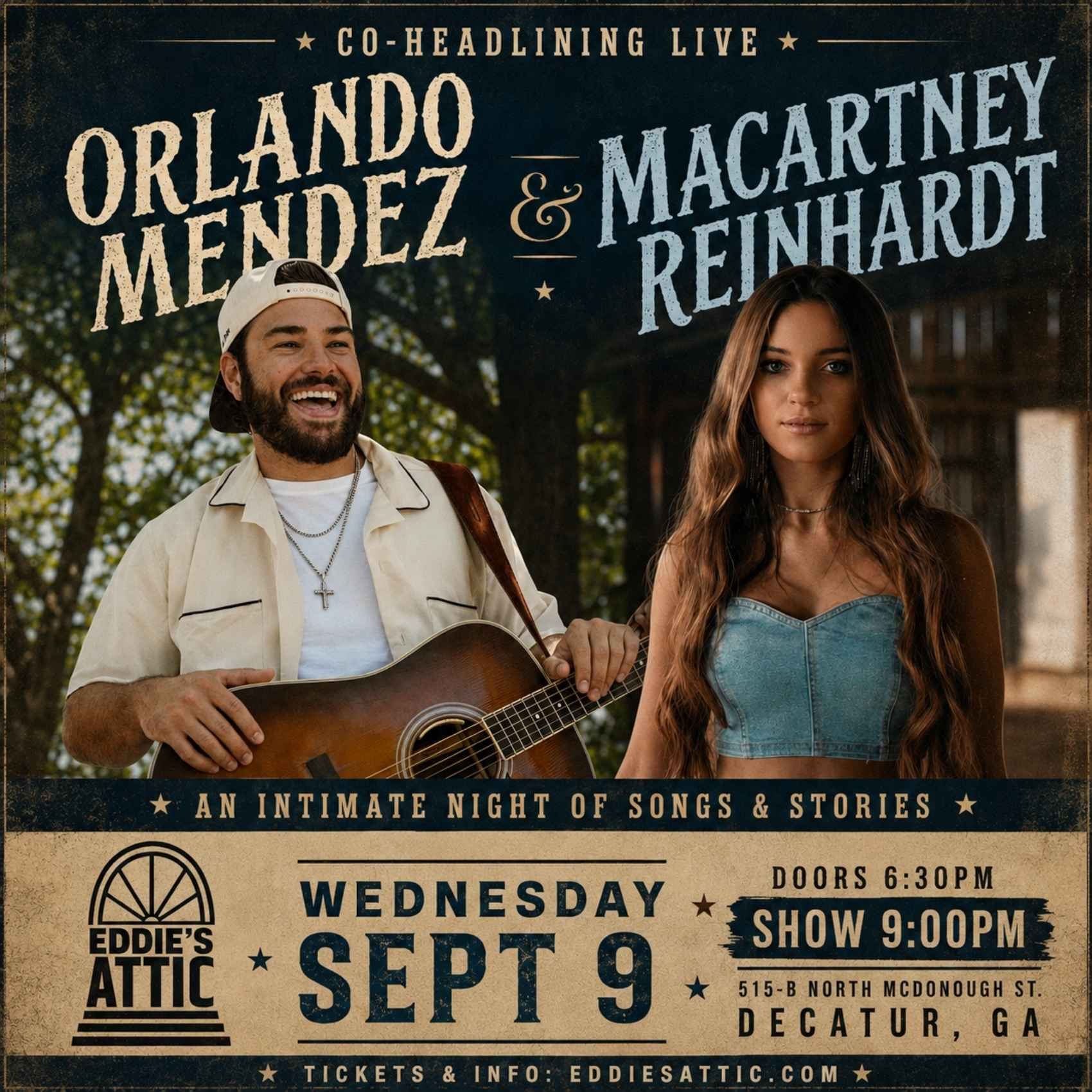 Orlando Mendez and MaCartney Reinhardt Live From Eddie's Attic poster image