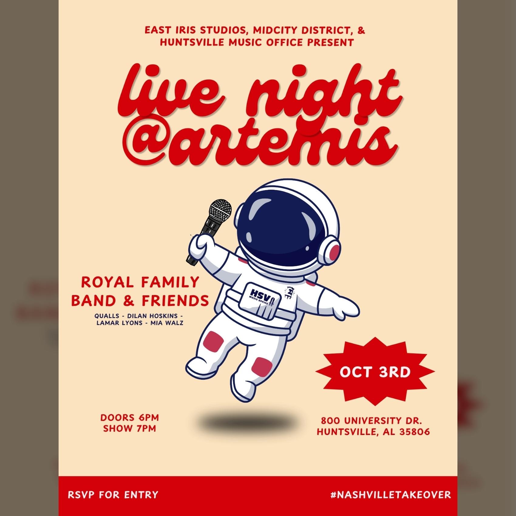 Live Night @Artemis poster image