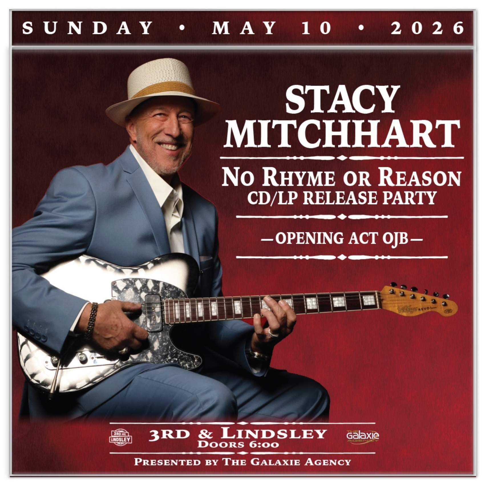 Stacy Mitchhart: No Rhyme or Reason Release Party with OJB poster image