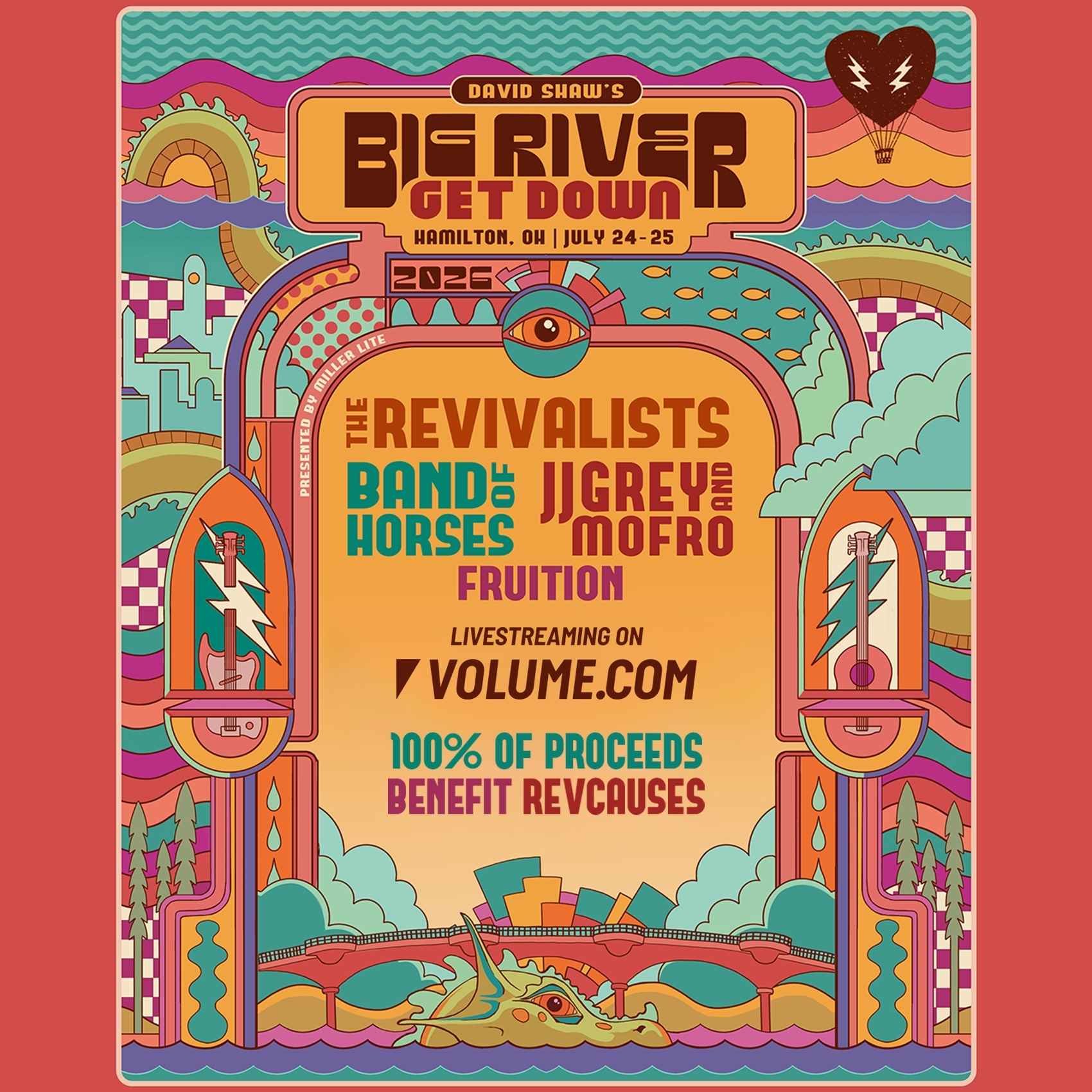 David Shaw's Big River Get Down Benefitting Rev Causes ft. The Revivalists, Band of Horses, JJ Grey & Mofro & Fruition poster image