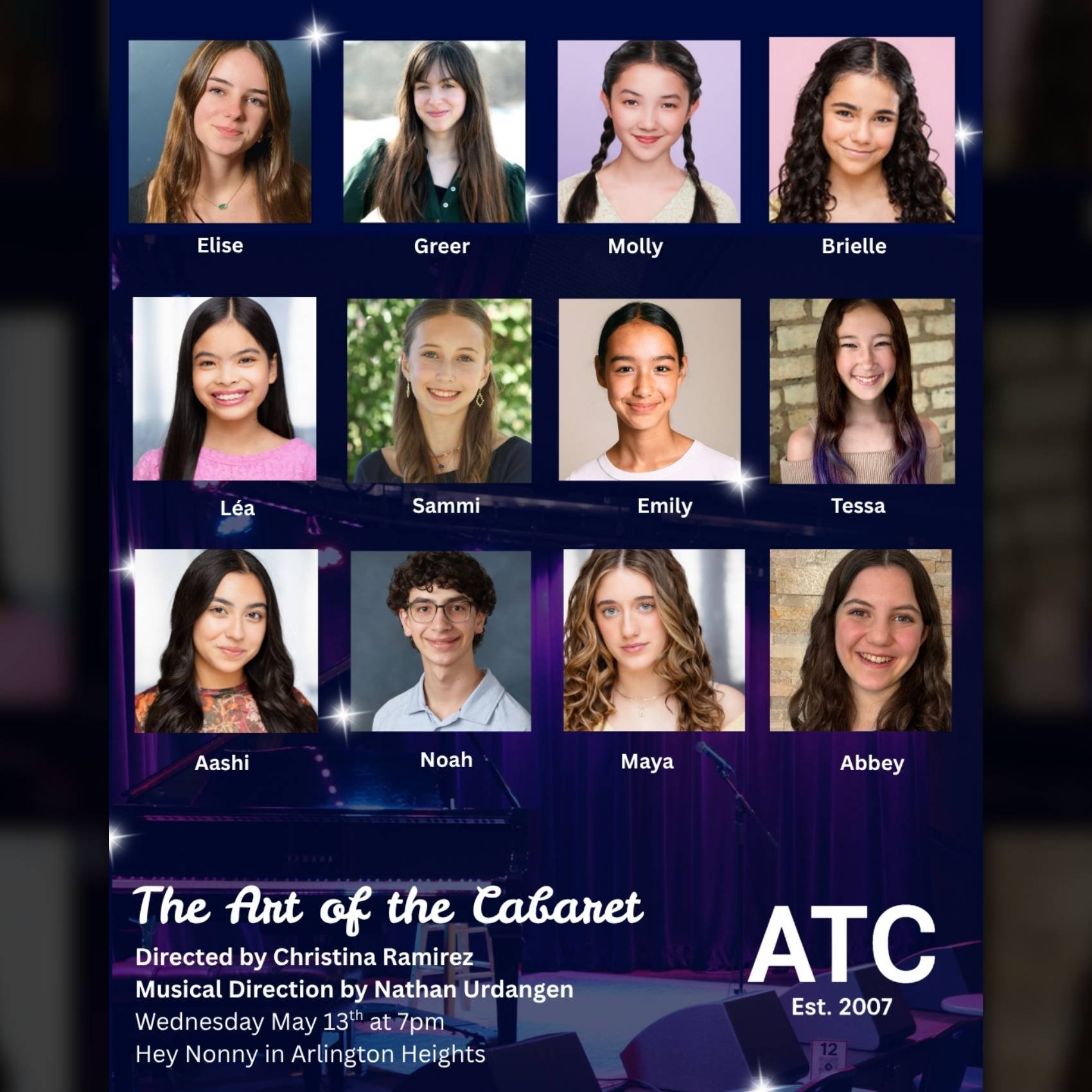 Actors Training Center Art of the Cabaret poster image