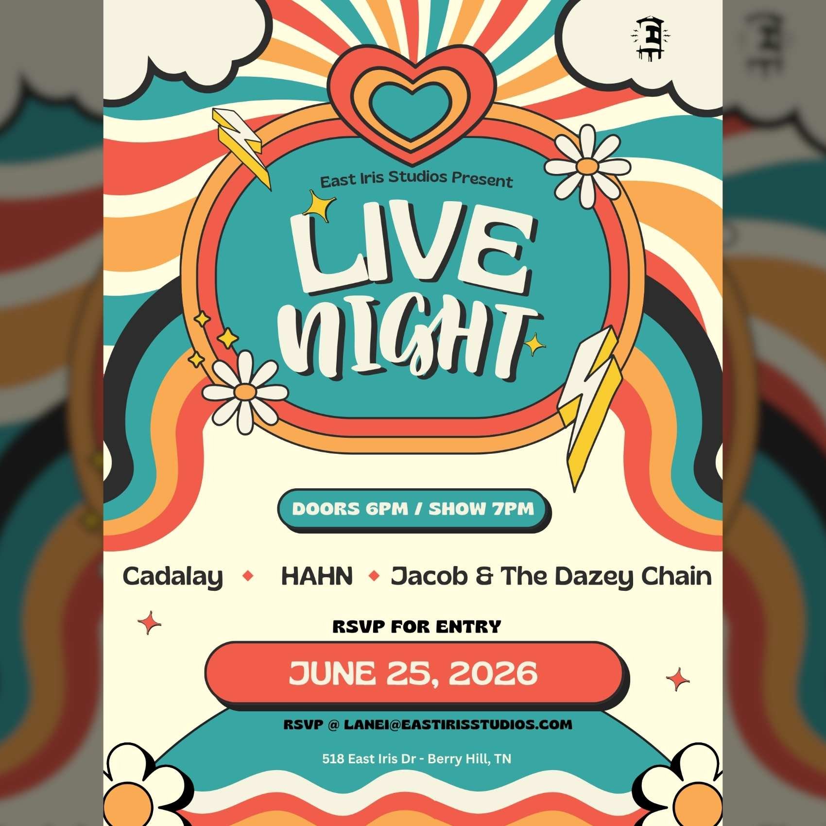 Live Night at The Cave at East Iris poster image