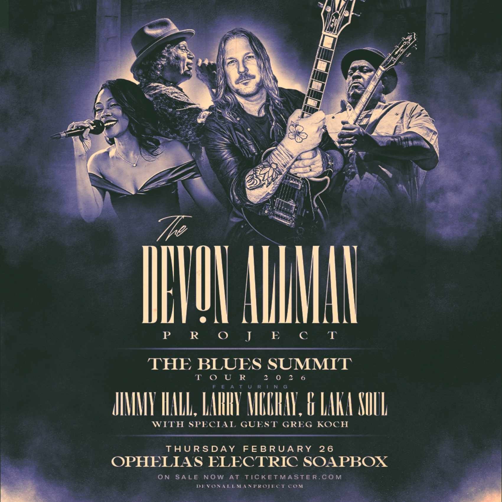 Devon Allman's Blues Summit ft. Jimmy Hall, Larry McCray & Laka Soul poster image
