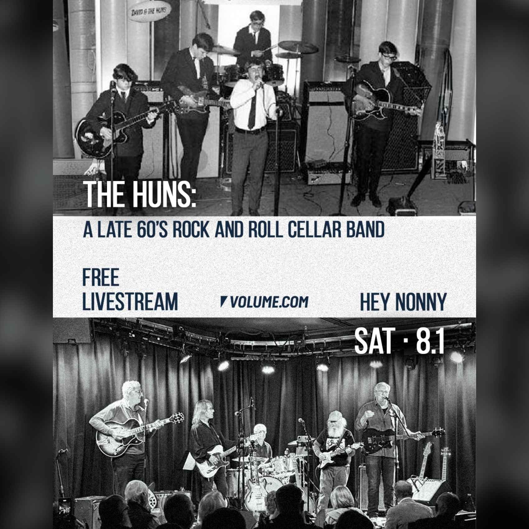 The Huns: A late 60’s Rock and Roll Cellar Band poster image