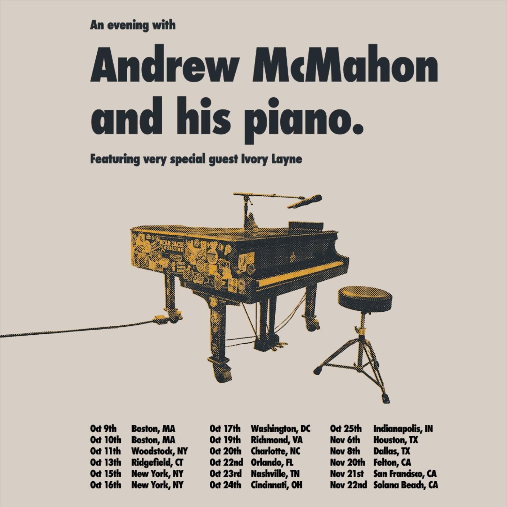 An Evening with Andrew McMahon And His Piano Benefiting Dear Jack Foundation poster image