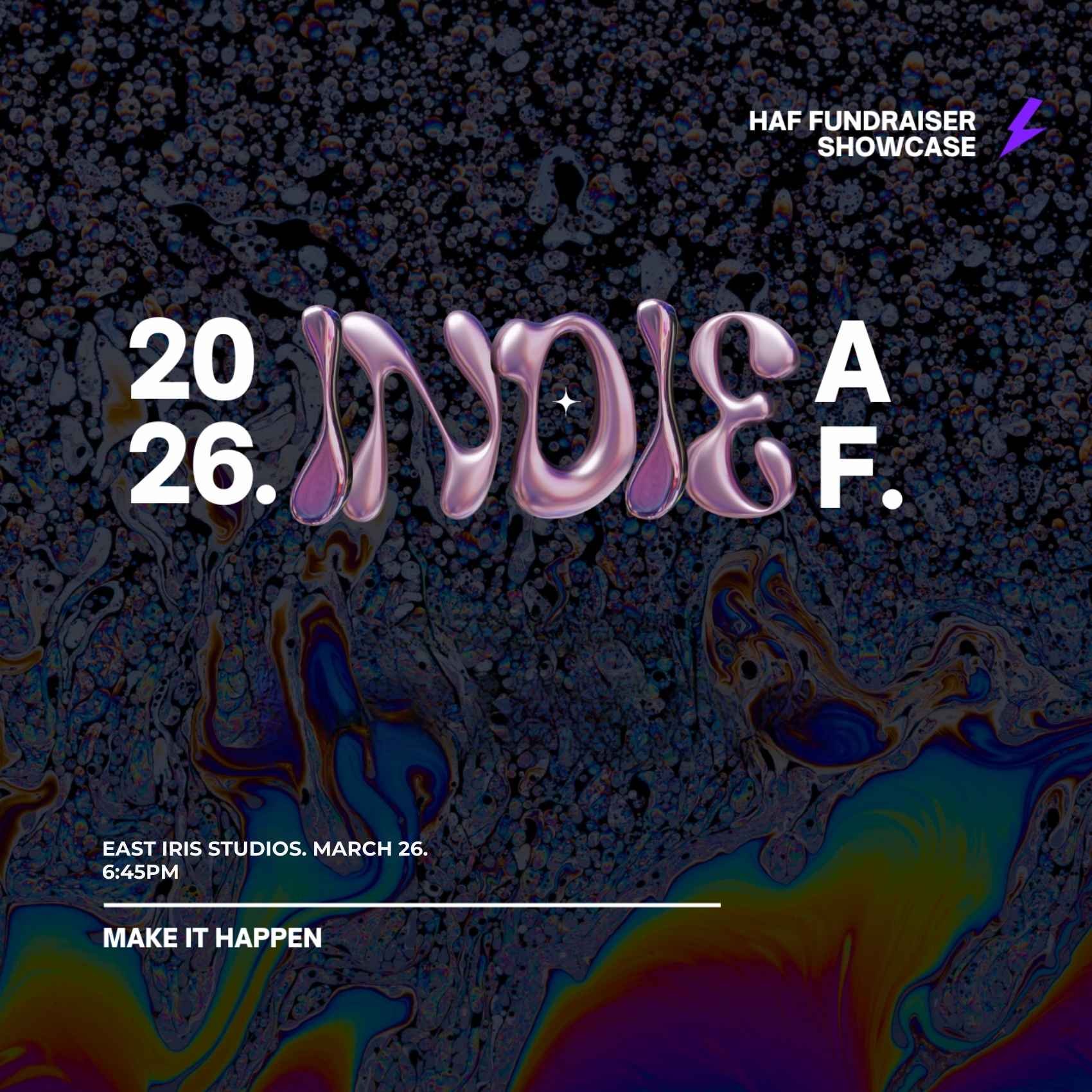 Indie AF - Harmonize Artists Foundation Fundraiser poster image