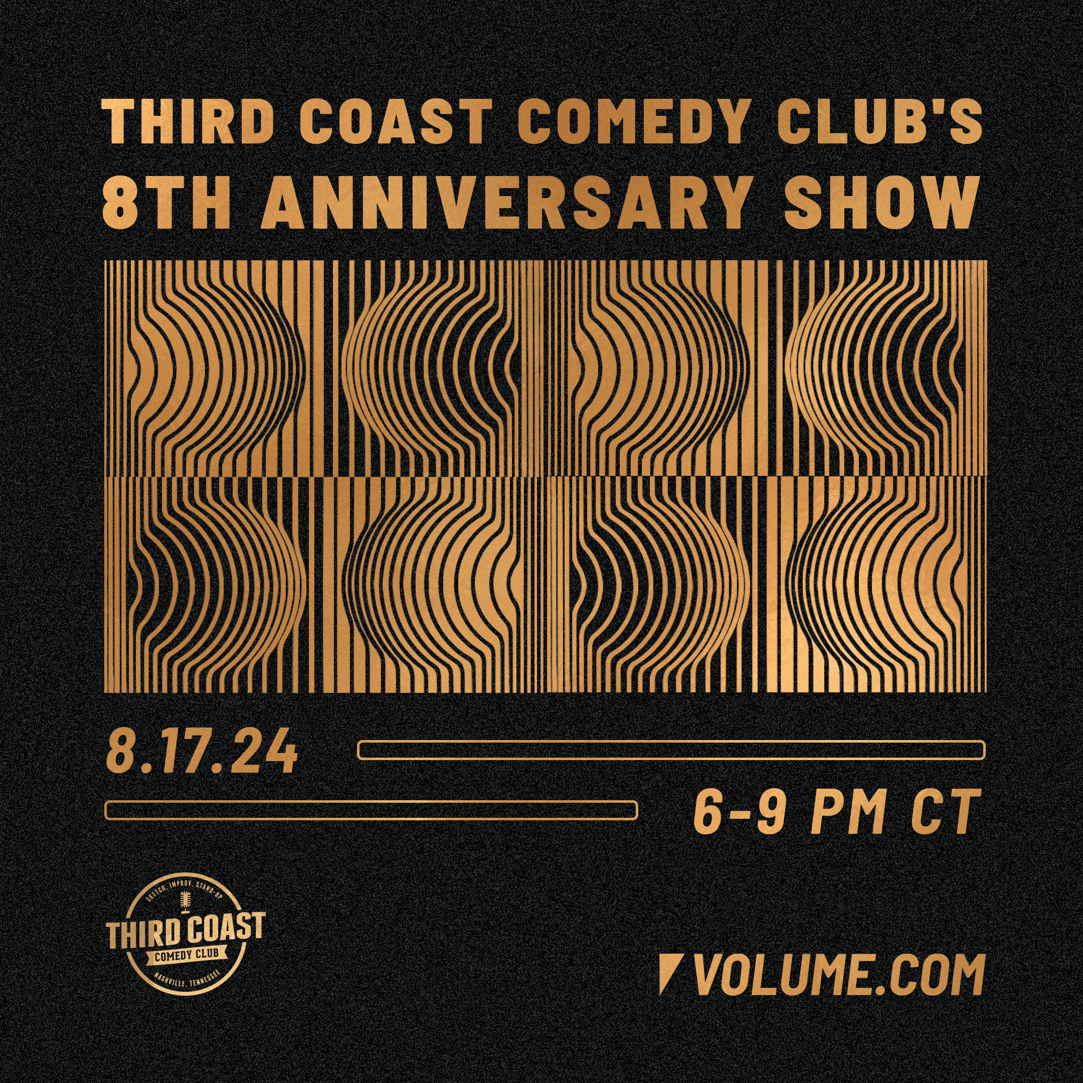 8th Annual Anniversary Show LIVE at Third Coast Comedy Club poster image