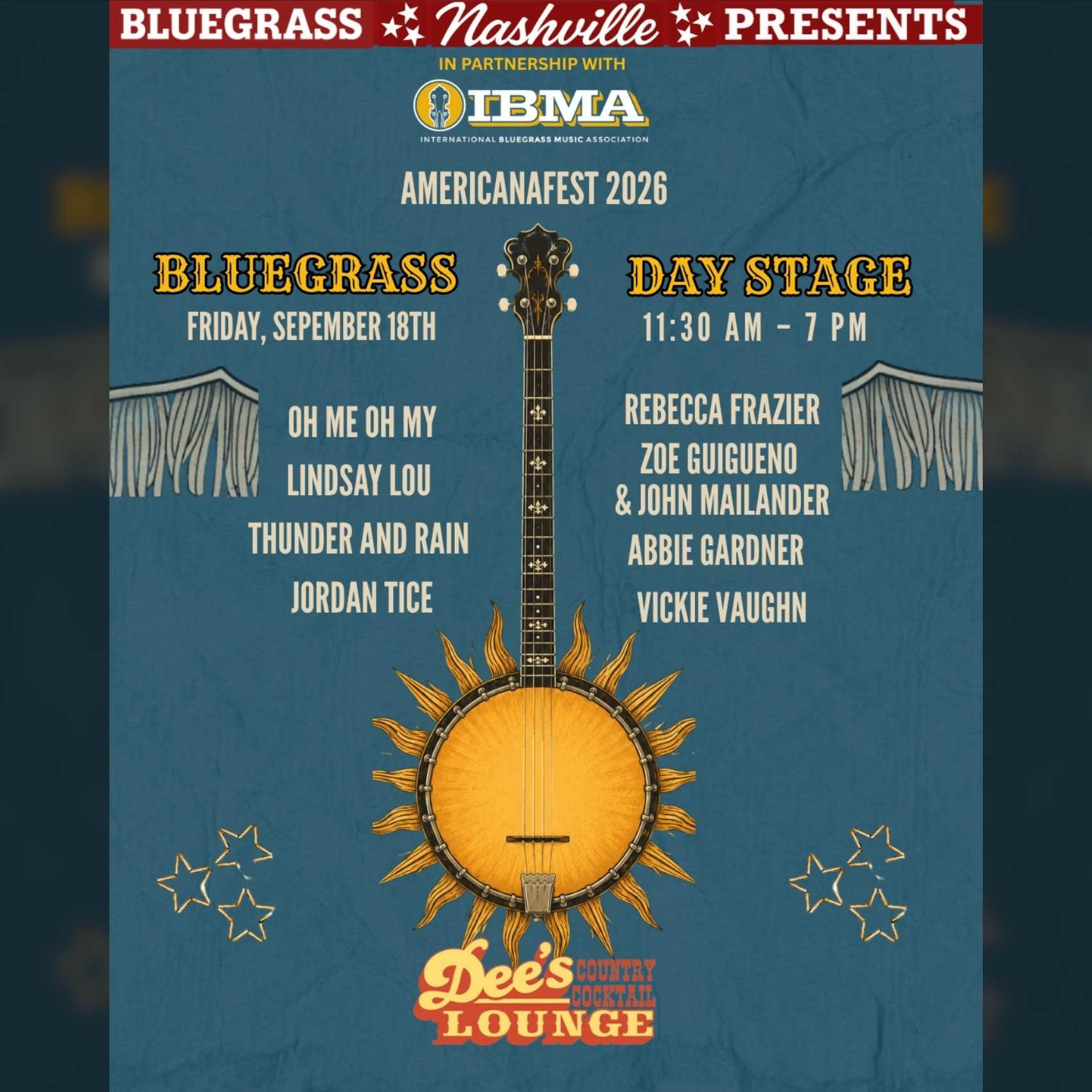 Bluegrass Day presented by Bluegrass Nashville & IBMA Live from AMERICANAFEST poster image