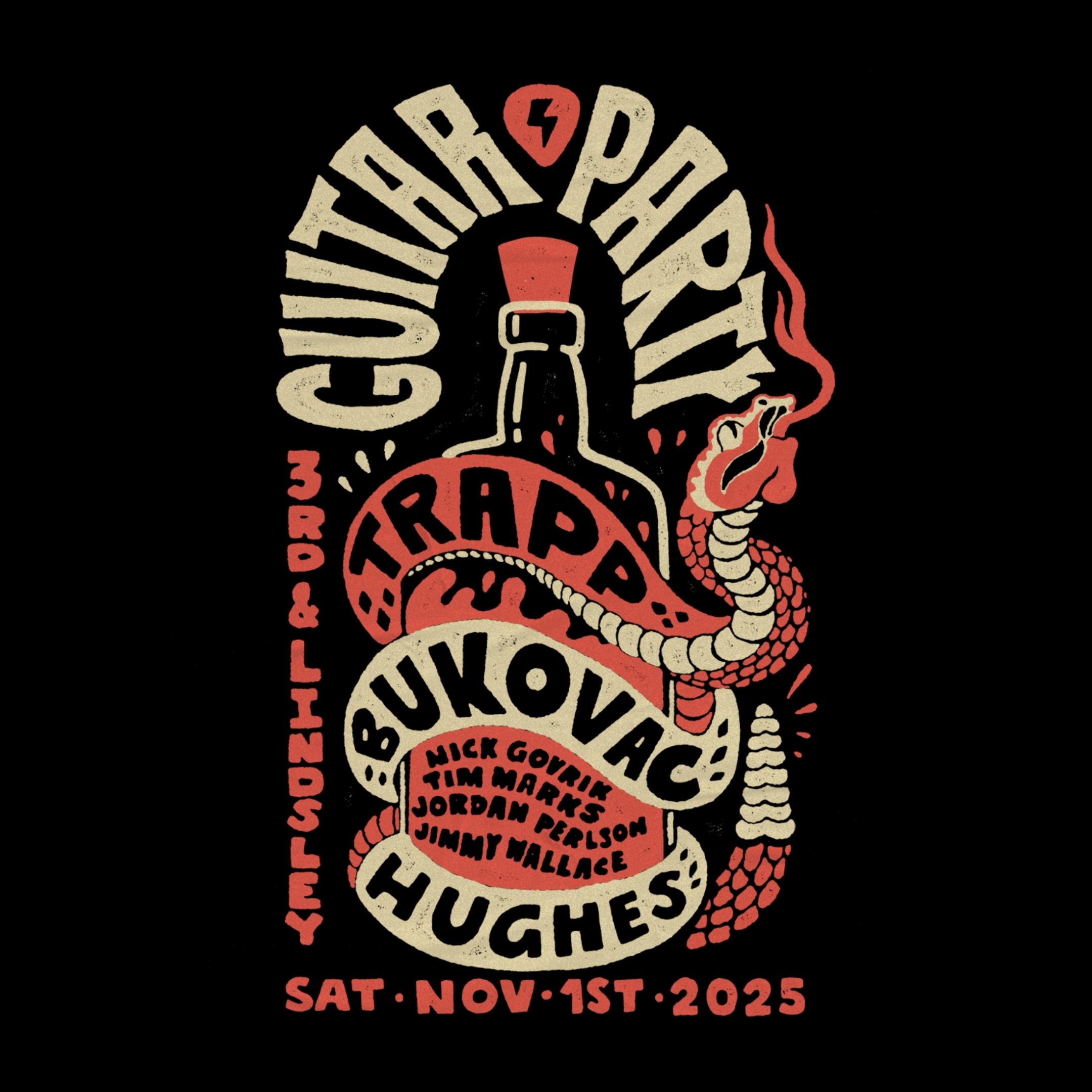 Guitar Party featuring Tom Bukovac, Guthrie Trapp, Jedd Hughes, Nick Govrik, Tim Marks, Jordan Perlson, and Jimmy Wallace poster image